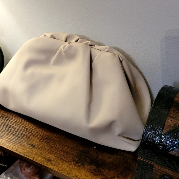 Elegant Cream Clutch Bag